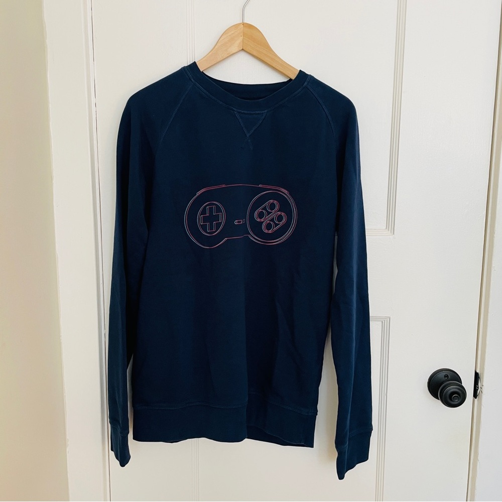 THE ROLLING SHOP Nintendo Controller Crewneck,‎ Sz L